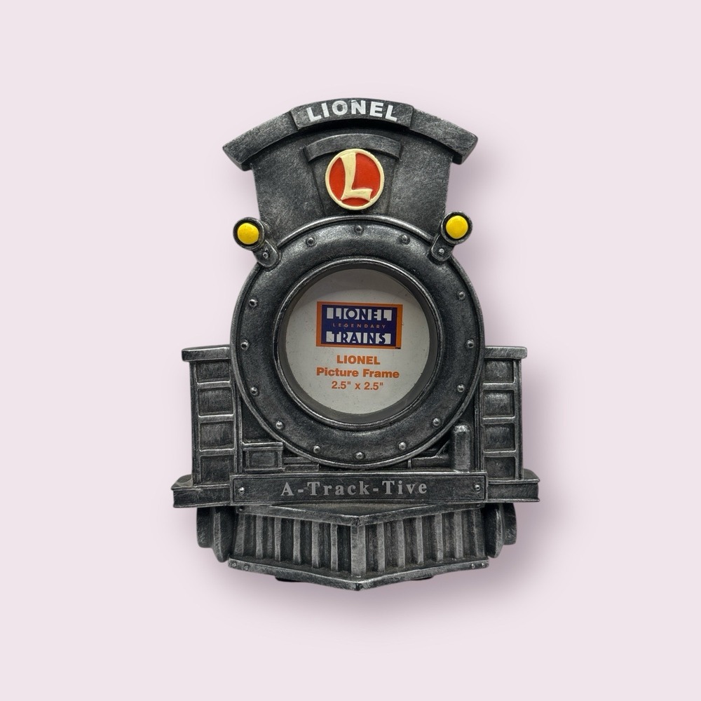Lionel Locomotive Train Picture‎ Frame "aTRACKtive" Train Track Themed Photos